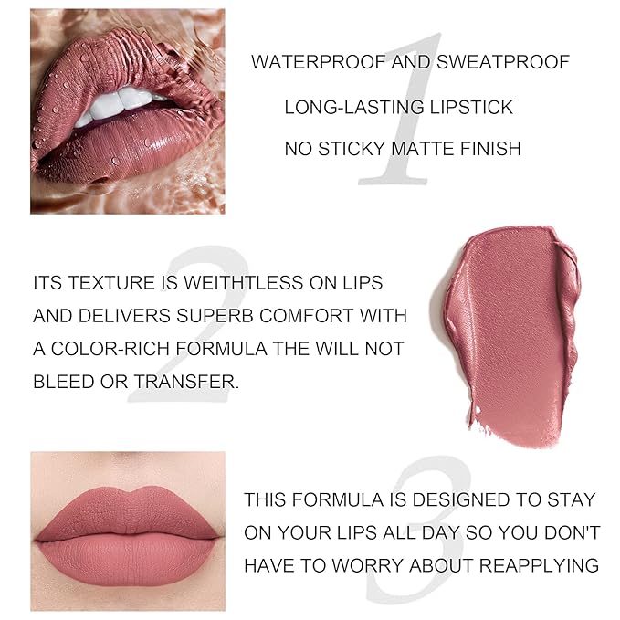 HANDAIYAN LIQUID MATTE LIPSTICK | 12 PCS SET | WATERPROOF | LONG LASTING