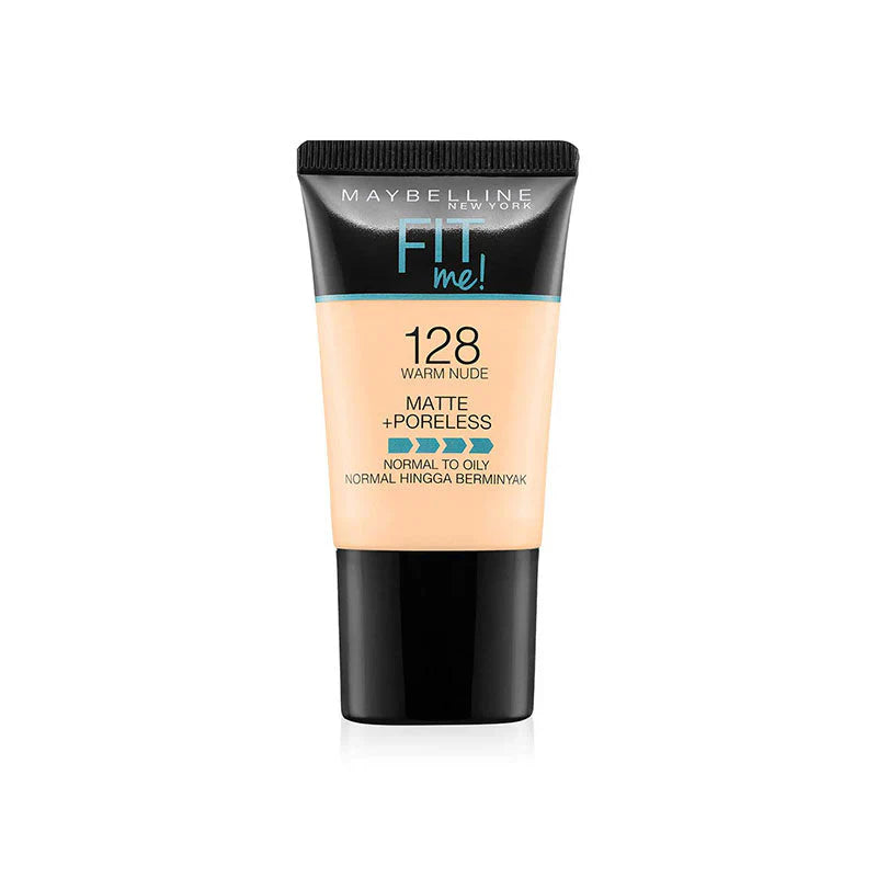 Maybelline Fit Me Matte & Poreless Liquid Foundation 18ml - 128 Warm Nude