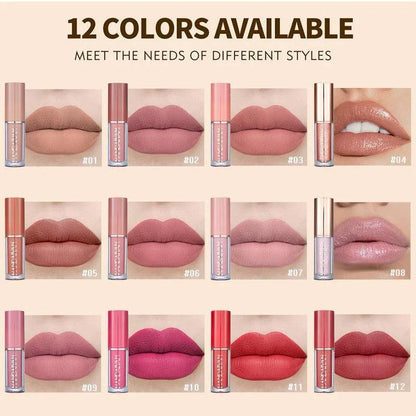 HANDAIYAN LIQUID MATTE LIPSTICK | 12 PCS SET | WATERPROOF | LONG LASTING